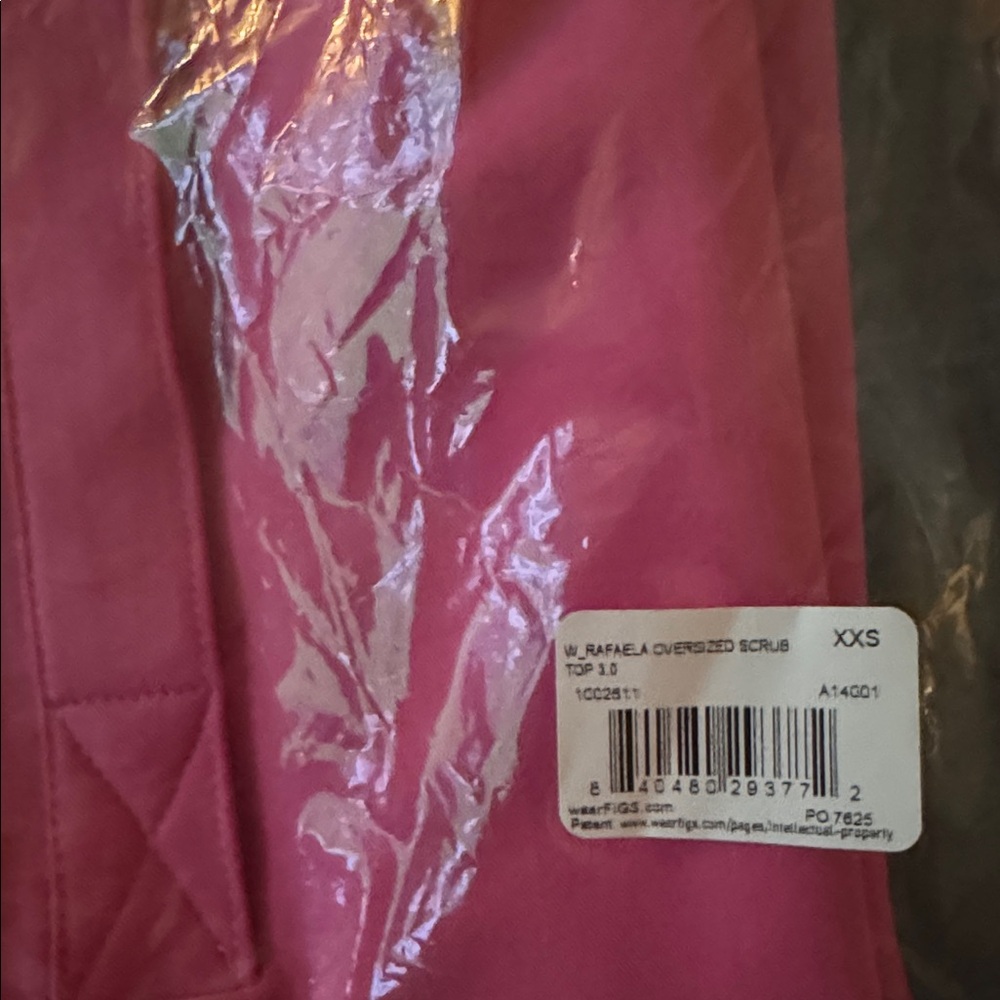 NWT Figs: F*ing Pink Rafaela Scrub Top - size: XXS - Picture 3 of 3